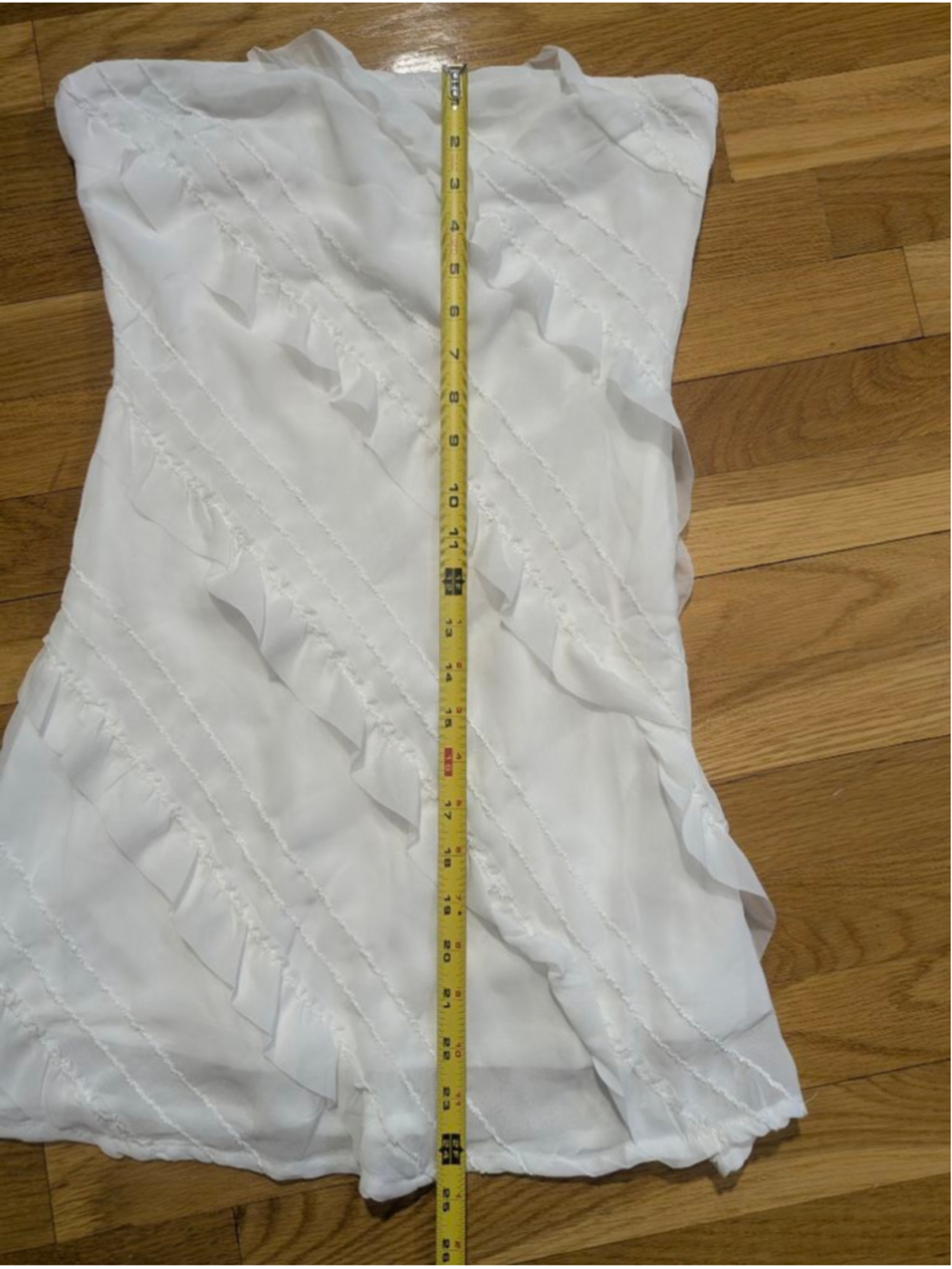 Princess Polly White Lars Strapless Mini Dress Size 6 - Picture 9 of 10
